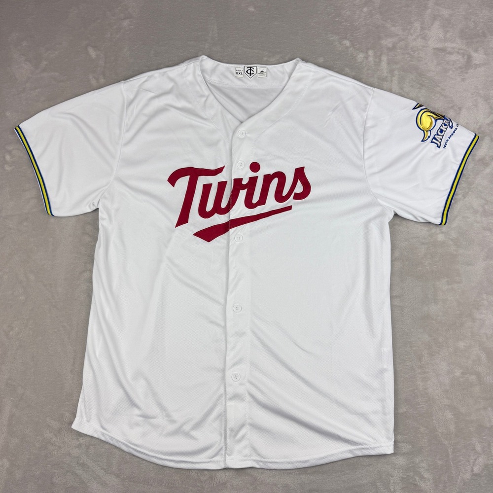 Cotopaxi Minnesota Twins SDSU Jackrabbits Jersey Adult XXL White Baseball Sporty